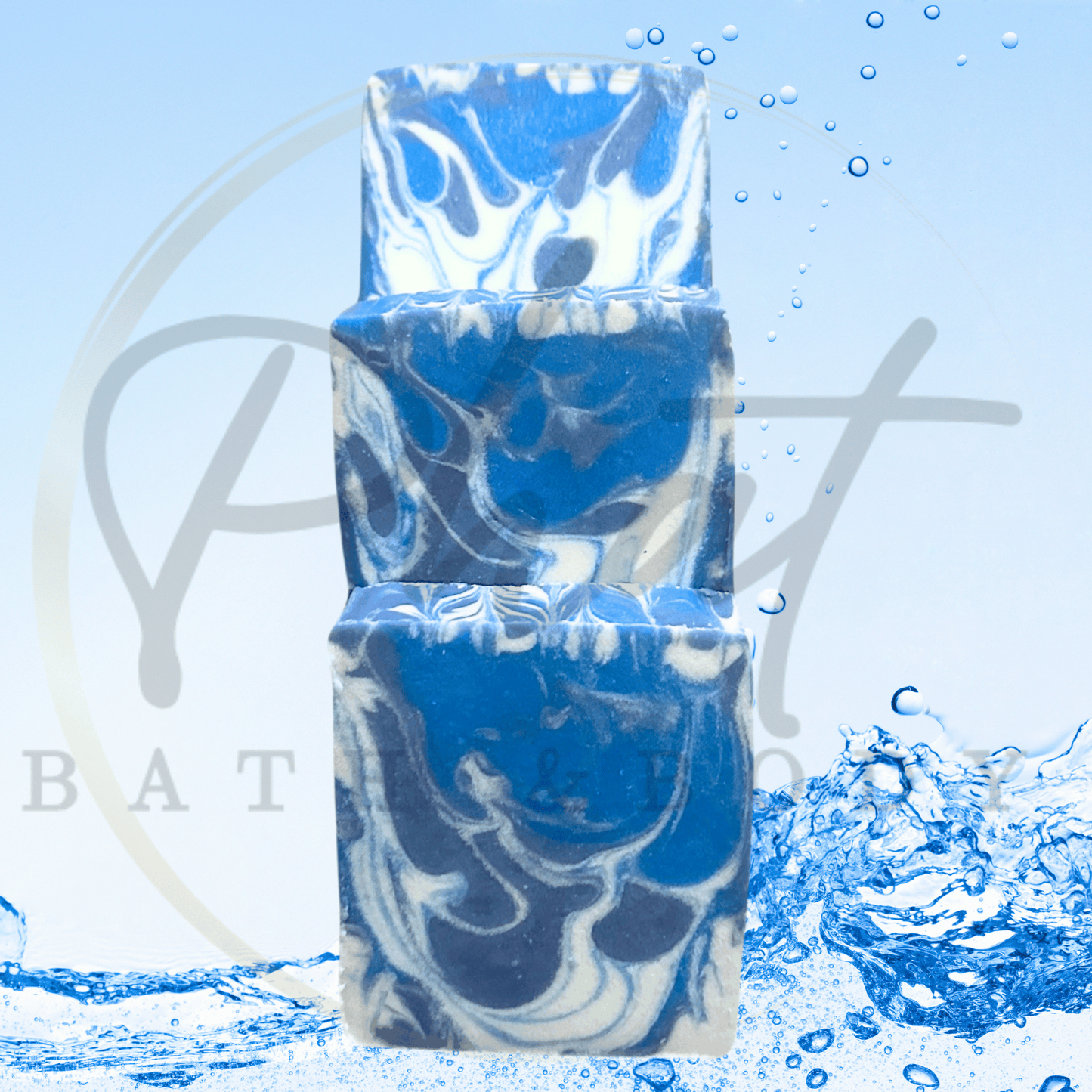 Agua Fria Handmade Natural Bar Soap For Men Coconut & Olive Oil Soap Cool Water Type