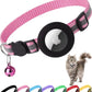 AirTag Cat Collar – Reflective Breakaway Kitten Collar w/ Holder & Bell