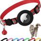 AirTag Cat Collar – Reflective Breakaway Kitten Collar w/ Holder & Bell