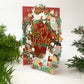 Animal Wreath Lasercut Christmas Card