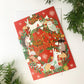 Animal Wreath Lasercut Christmas Card
