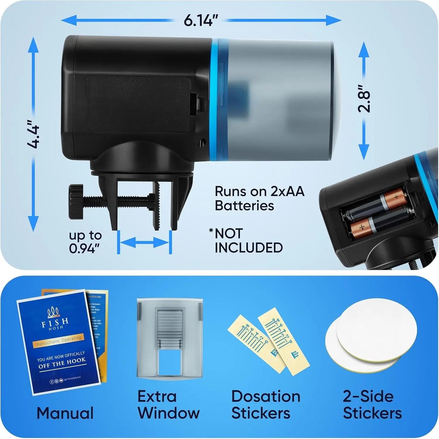 Automatic Fish Feeder with Timer Programmable Aquarium Food Dispenser