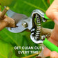 GARDEN GURU Classic Bypass Pruning Shears Clippers & Garden Tool Blade Sharpener
