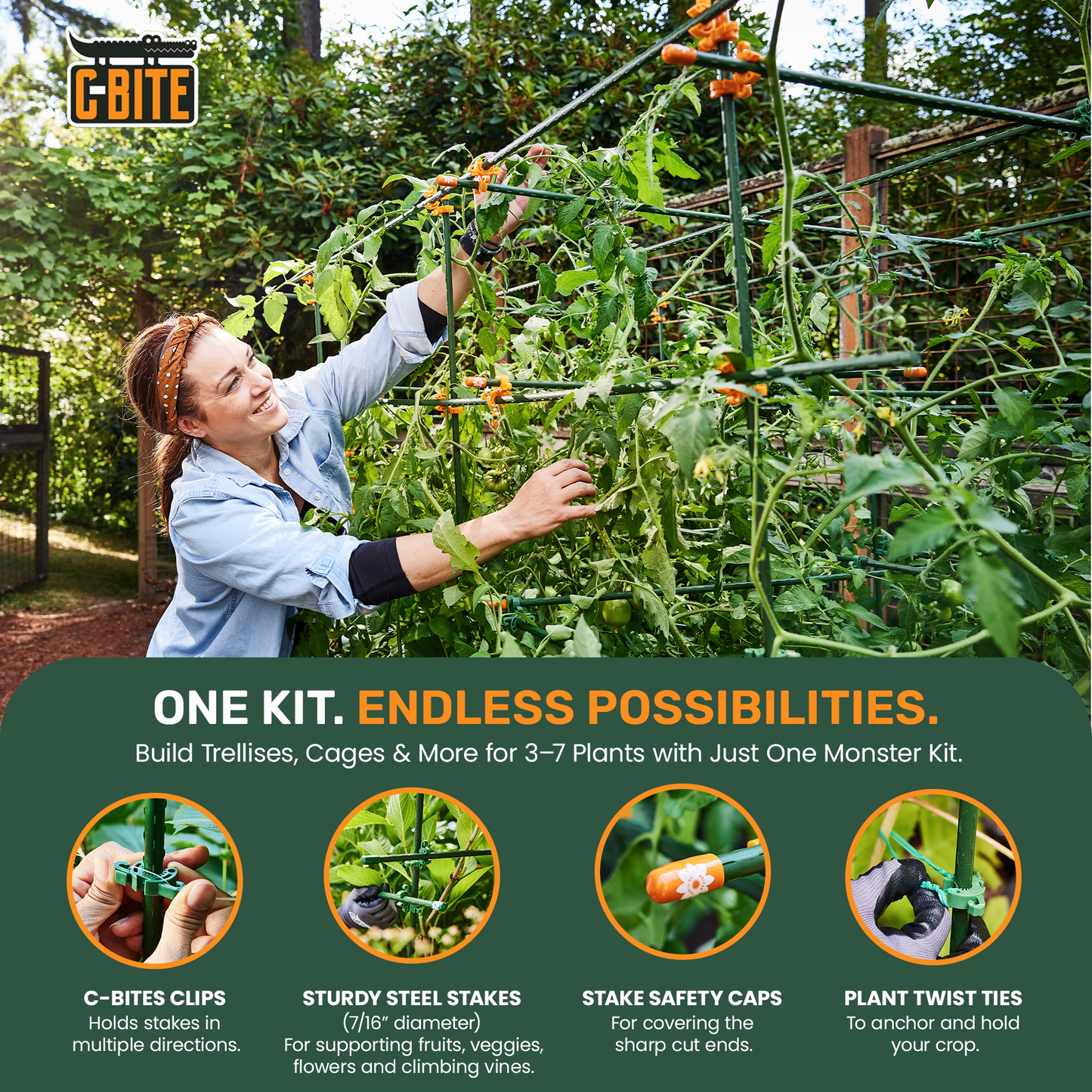 C-BITE Monster Kit - Large Beds & Multi-Plant Support  (6')