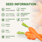 Garden Guru Nantes Carrot Seeds 3-Pack - Non-GMO