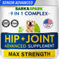 BARK&SPARK Liquid or Chews Glucosamine Joint Supplement for Dogs Mobility
