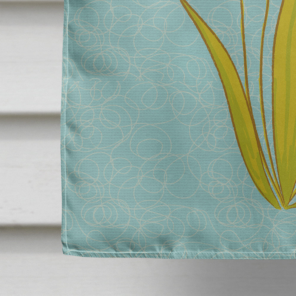 Flowers Welcome Flag Canvas House Size BB8574CHF