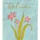 Flowers Welcome Garden Flag - Outdoor Decorative Yard Flag BB8574GF