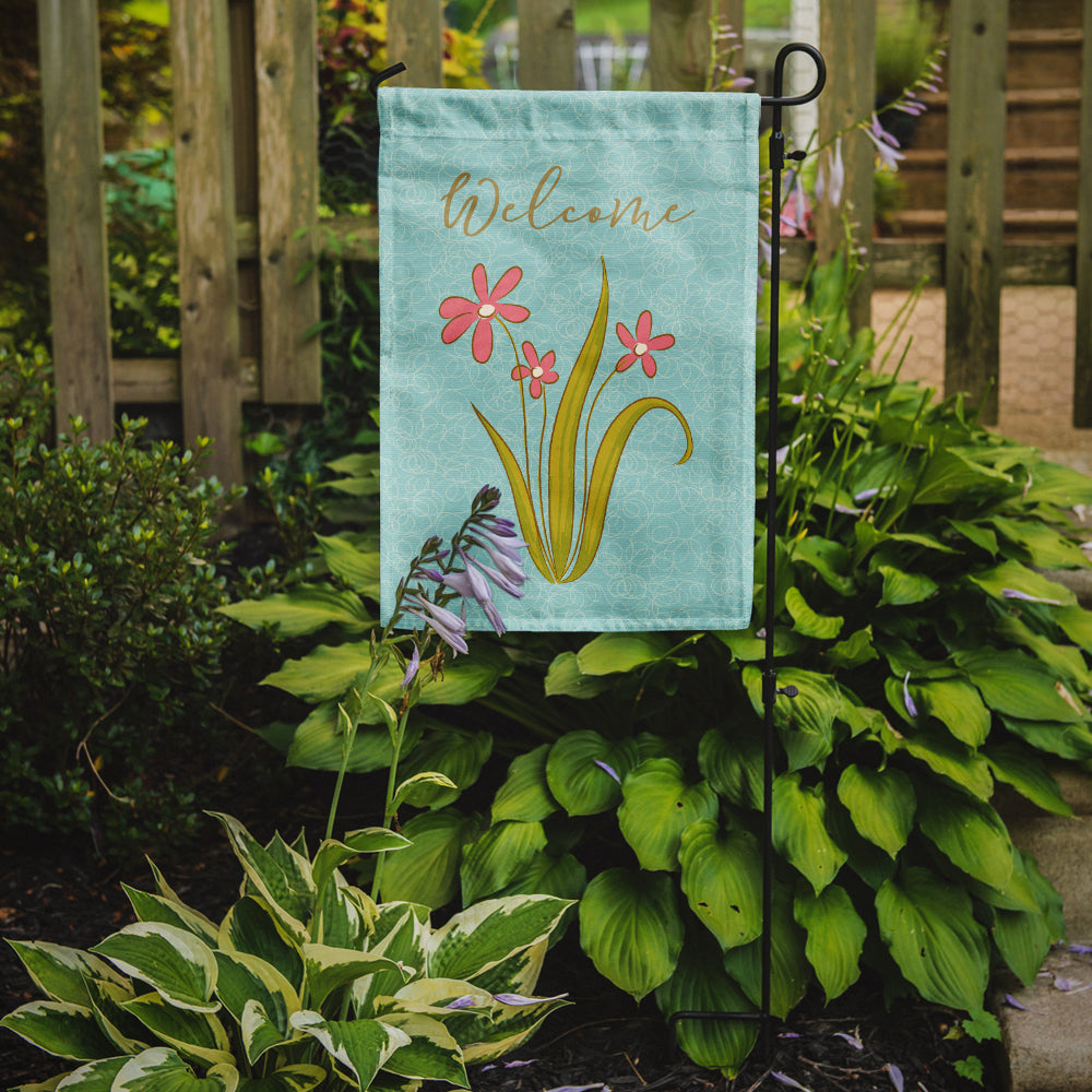 Flowers Welcome Garden Flag - Outdoor Decorative Yard Flag BB8574GF