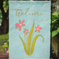 Flowers Welcome Garden Flag - Outdoor Decorative Yard Flag BB8574GF