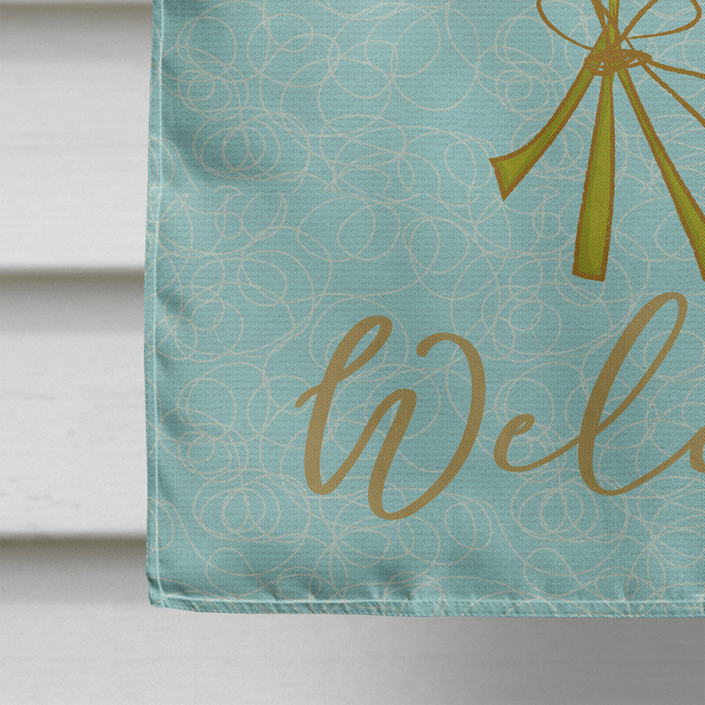 Bunch of Flowers Welcome Flag Canvas House Size BB8582CHF
