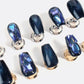 Sapphire Stardust | Pro Handmade Gel Nails