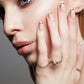 Corona de rosas | Uñas postizas adhesivas suaves y duraderas