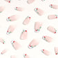 Corona de rosas | Uñas postizas adhesivas suaves y duraderas