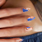 Cobalt Safari | Soft & Durable Press-On Nails