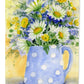 Blue and Yellow Flowers by Maureen Bonfield Garden Flag – Decorative Outdoor Yard Flag BMBO0730GF
