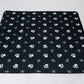 Black & White Slip Resistant Paw Print Pad/Mat, 2 Pack
