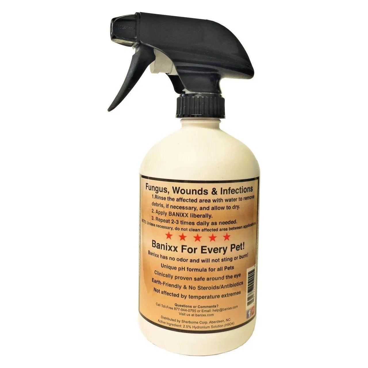 Banixx Horse & Pet Care Spray 16 oz – Skin & Coat Care Solution – USA Made – Steroid-Free