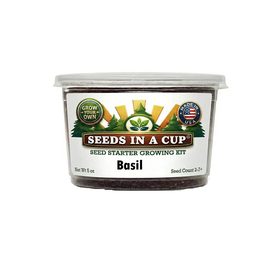 Basil Grow Kit | Grow Fresh Basil from Seed | Seeds In A Cup®
