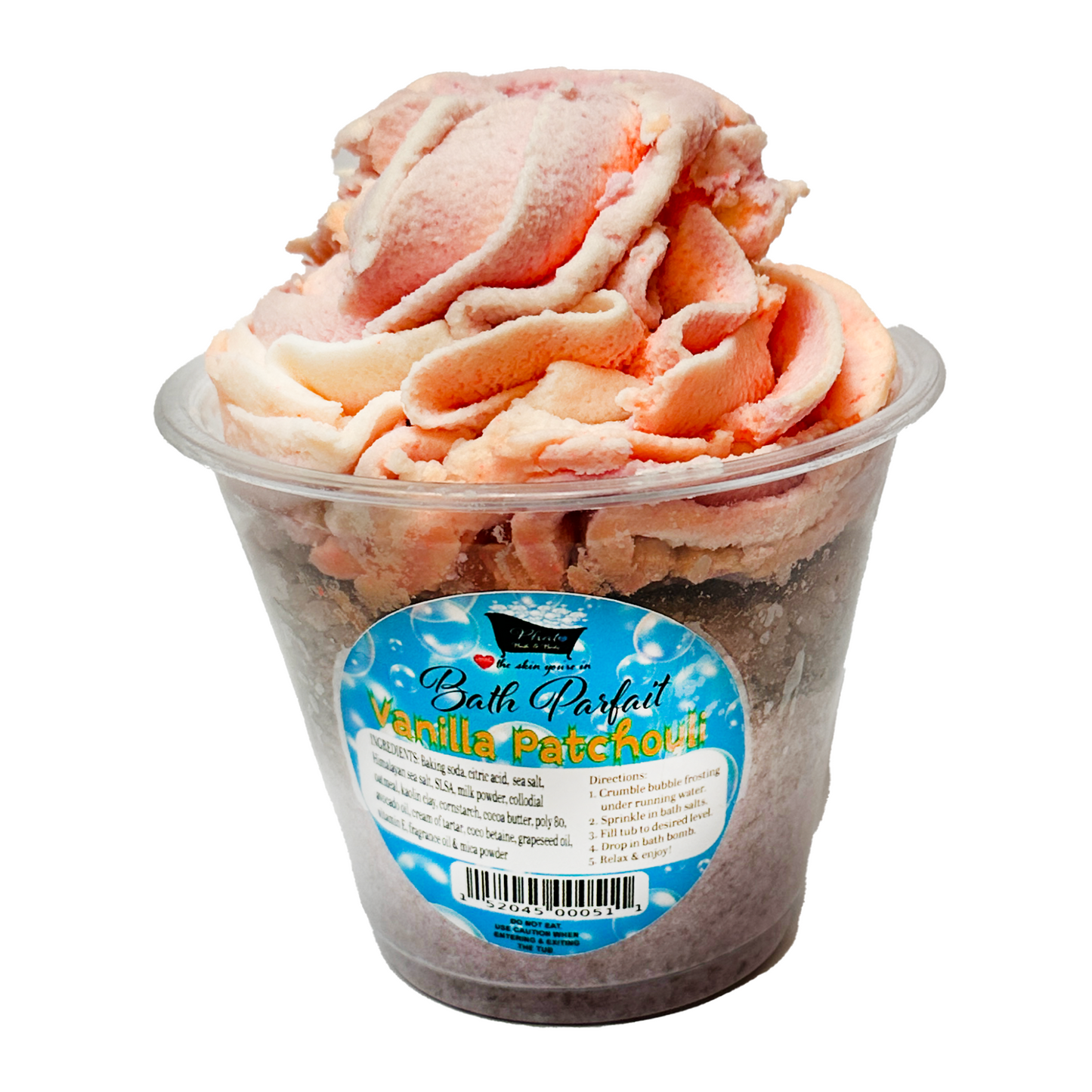 Bath Parfait Bubble Bomb with Bath Salts & Bubble Frosting | 12 oz