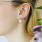 Bitty Flower Hoops