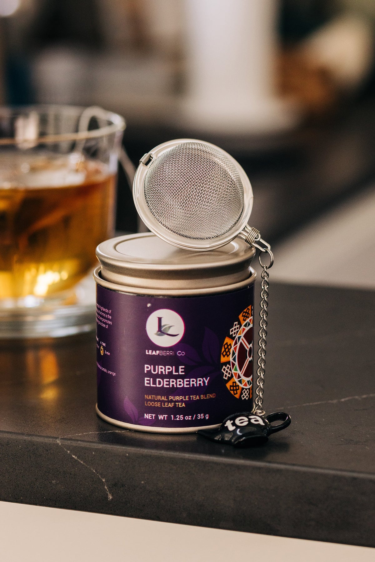 Caja de degustación de 5 latas de té morado keniano