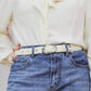 Blanca Skinny Embroidered Belt