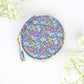 Blue Ditsy Print Jewelry Pouch