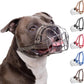 Breathable Metal Basket Dog Muzzle for Large Dogs with Leather Straps