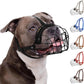 Breathable Metal Basket Dog Muzzle for Large Dogs with Leather Straps
