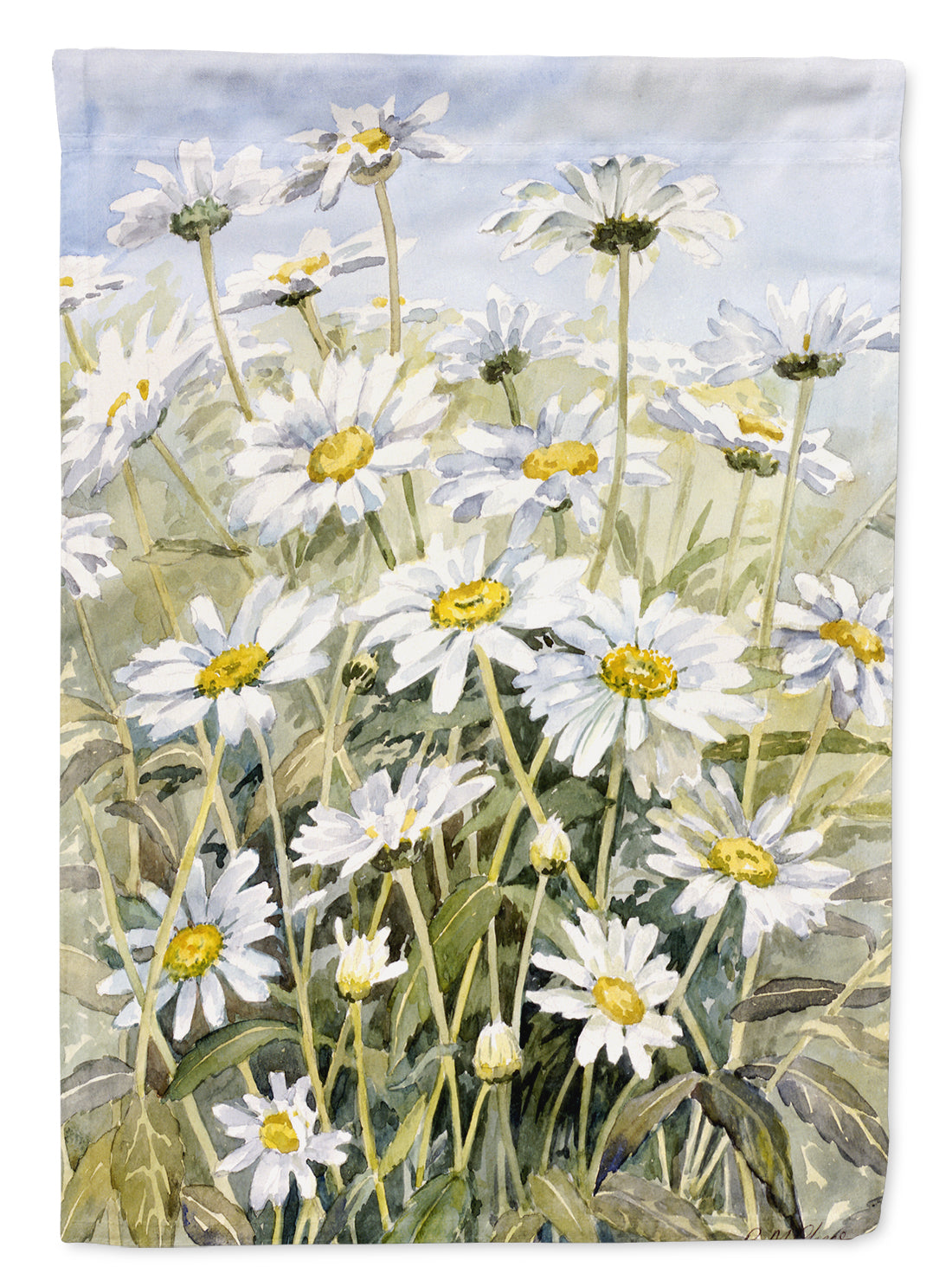 Daisies by Bettie Cheesman Flag Canvas House Size CBC0043CHF