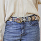 Café Embroidered Belt