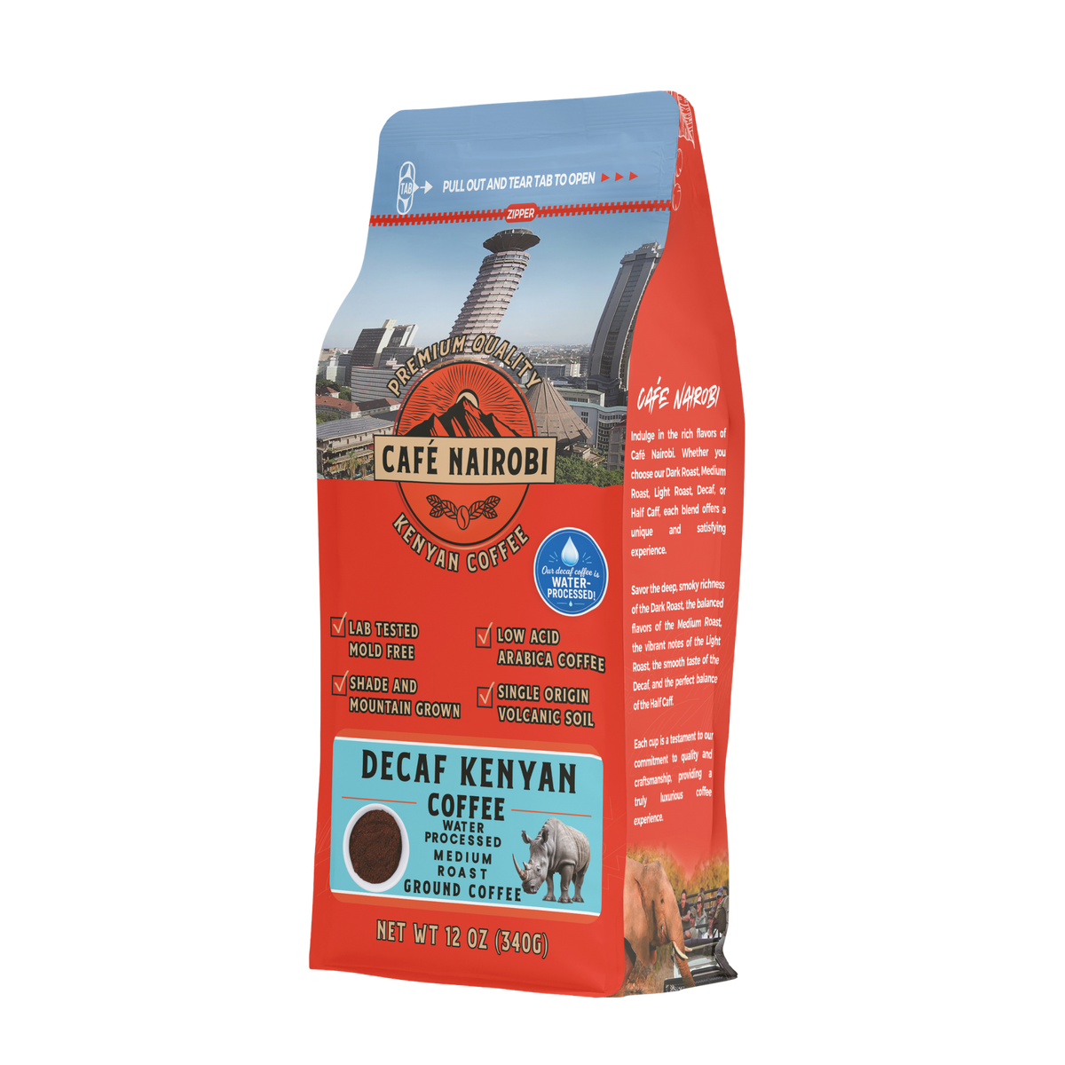 Café Nairobi Decaf Kenyan Coffee
