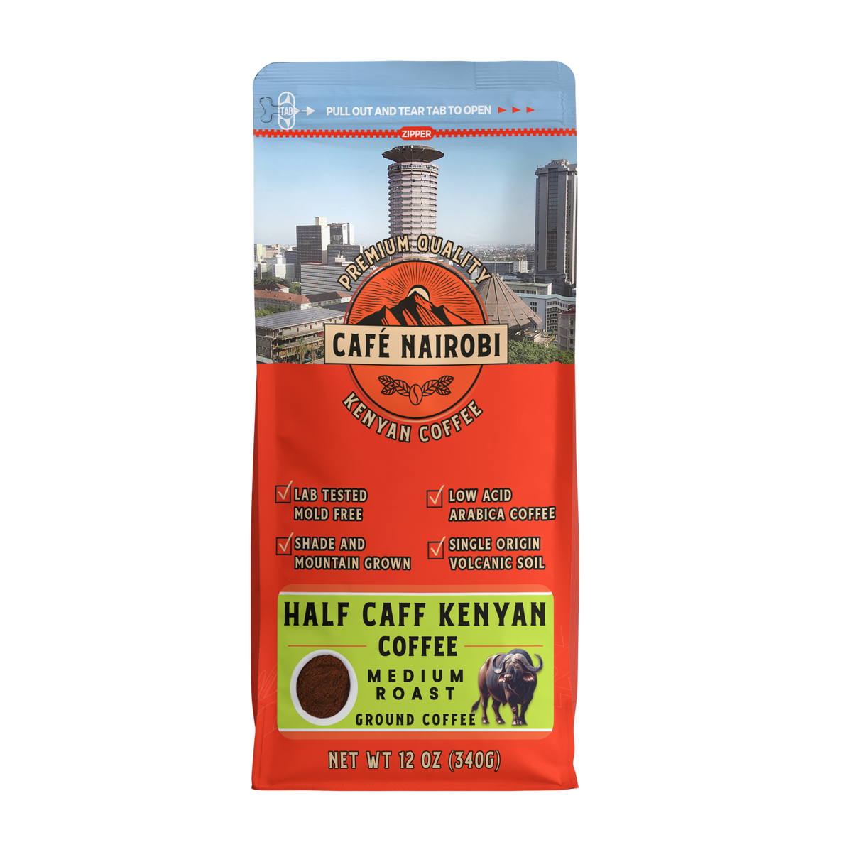 Café Nairobi Half Caff Kenyan Coffee