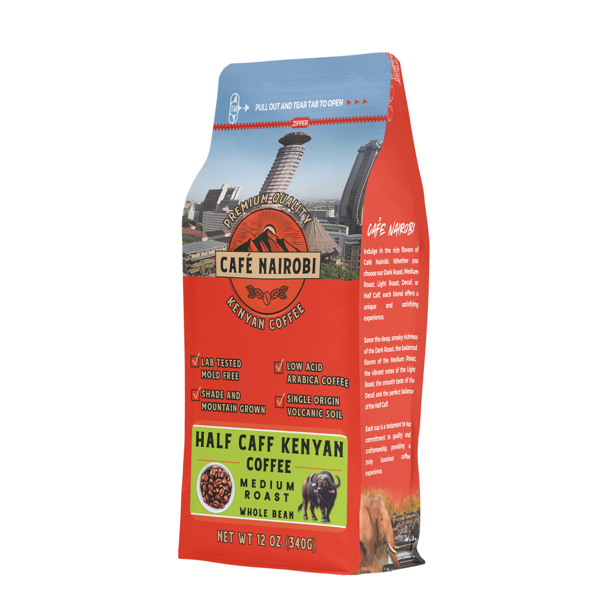 Café Nairobi Half Caff Kenyan Coffee