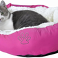 Calming Donut Cat Bed Plush Anti Anxiety Washable Non Slip Small Pets