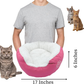 Calming Donut Cat Bed Plush Anti Anxiety Washable Non Slip Small Pets