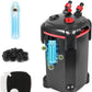 Canister Freshwater Aquarium Filter 172GPH or 225GPH Ultra Quiet up to 55 Gal