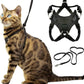 Cat Harness Escape Proof Adjustable Leash Set Reflective Walking Vest