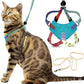 Cat Harness Escape Proof Adjustable Leash Set Reflective Walking Vest