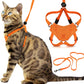 Cat Harness Escape Proof Adjustable Leash Set Reflective Walking Vest
