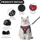 Cat Harness Leash Set Breathable Adjustable Mesh Vest