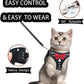 Cat Harness Leash Set Breathable Adjustable Mesh Vest