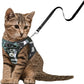 Cat Harness Leash Set Breathable Adjustable Mesh Vest
