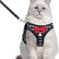 Cat Harness Leash Set Breathable Adjustable Mesh Vest