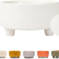 Ceramic Cat & Dog Pet Bowl, Elevated Stoneware Feeder, Dishwasher Safe