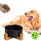 Ceramic Cat & Small Dog Bowl Set with Stand 13.5oz Non Slip Double