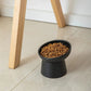 Ceramic Raised Tilted Cat Bowls Set of 2, Elevated Porcelain Feeder