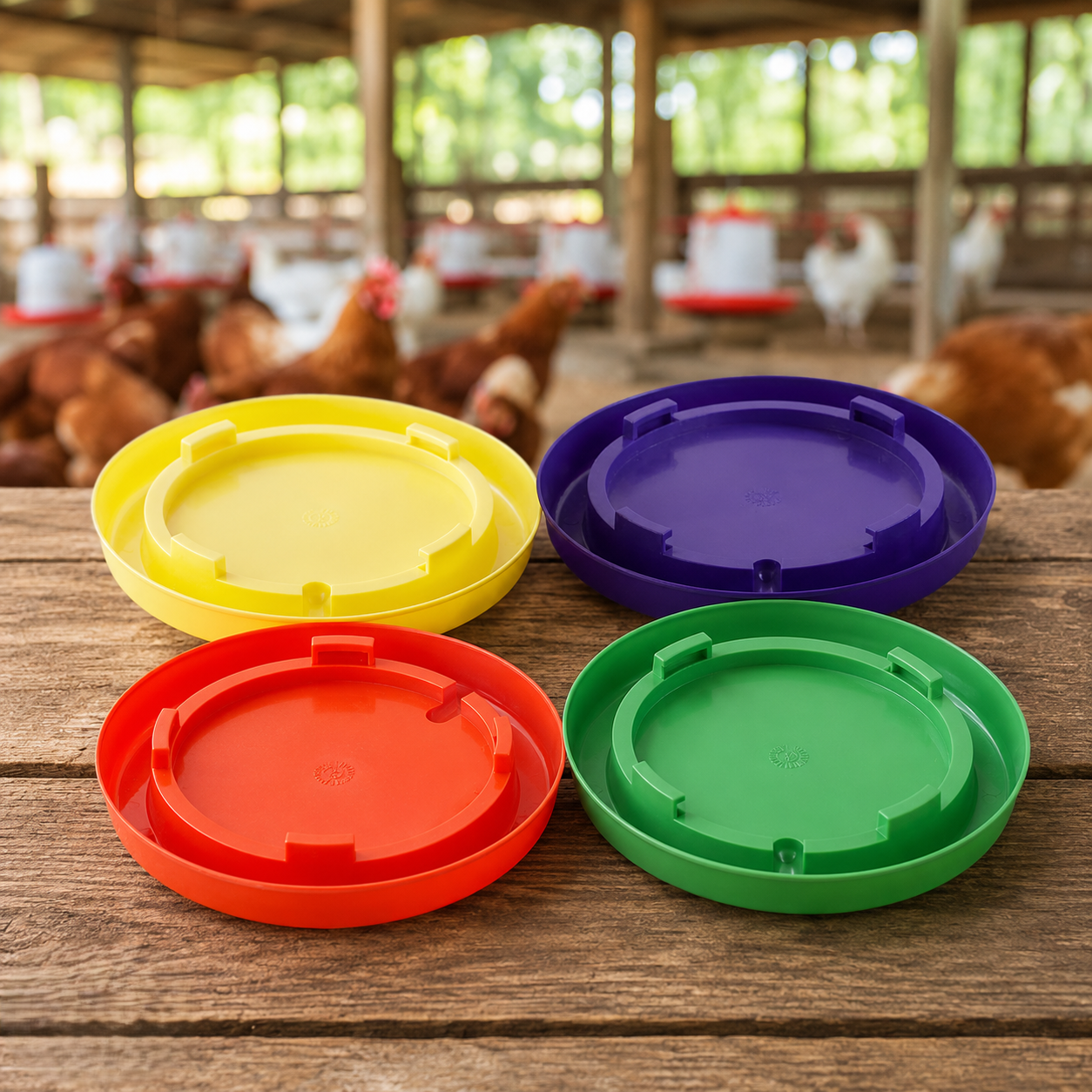 Little Giant 1 Gallon Plastic Nesting Poultry Waterer Base, Assorted Colors