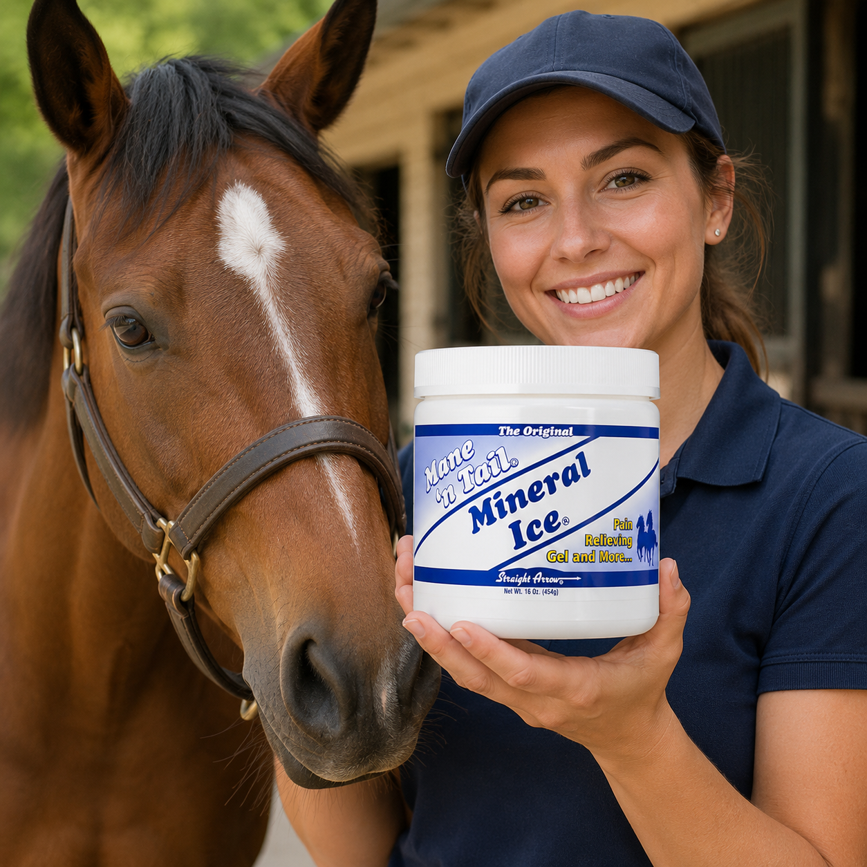 Mane 'n Tail Mineral Ice Therapeutic Pain Reliever for Horses 16 oz.